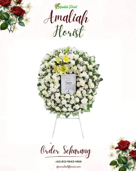 Krans Bunga Duka Gumiwang